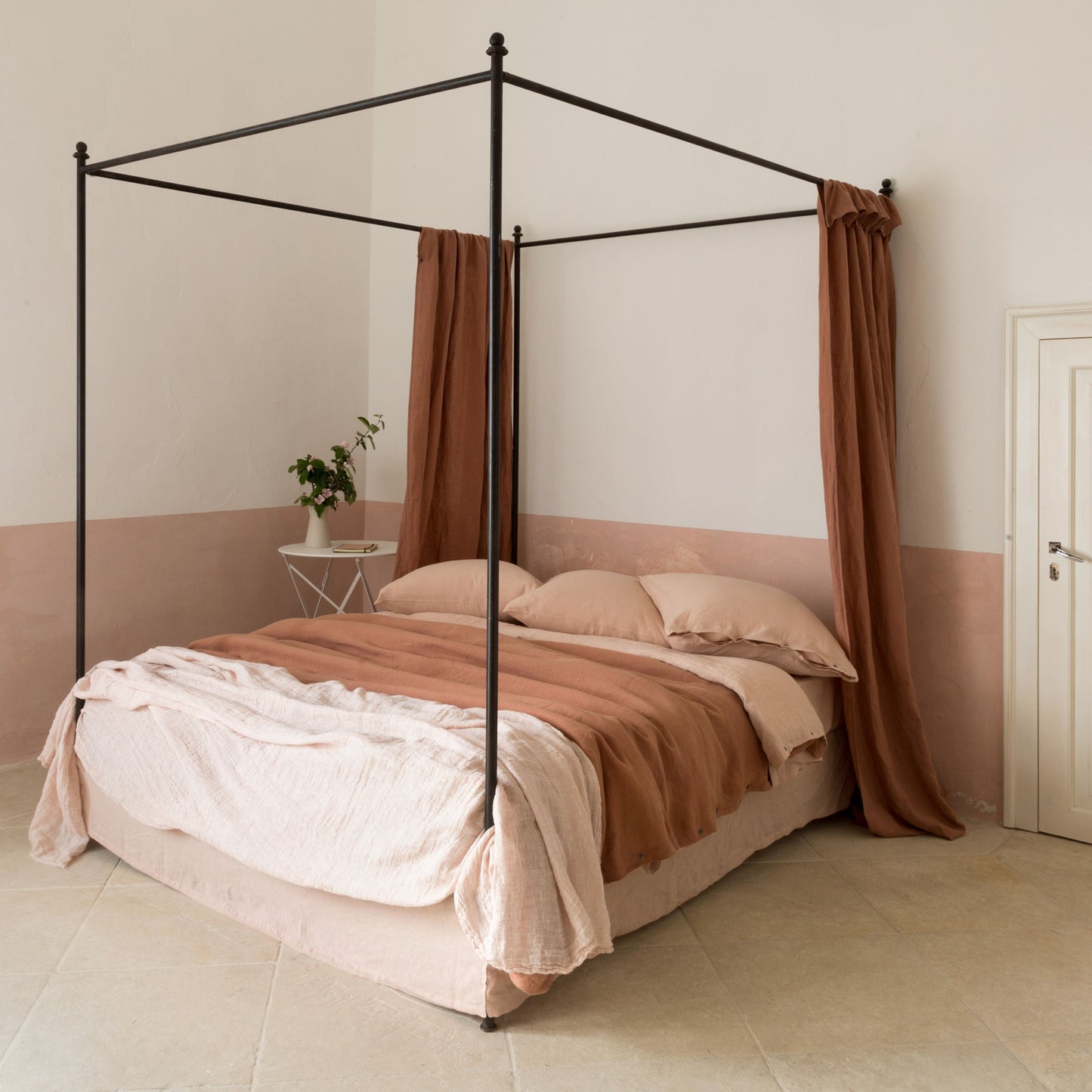 Draps plats lin lavé