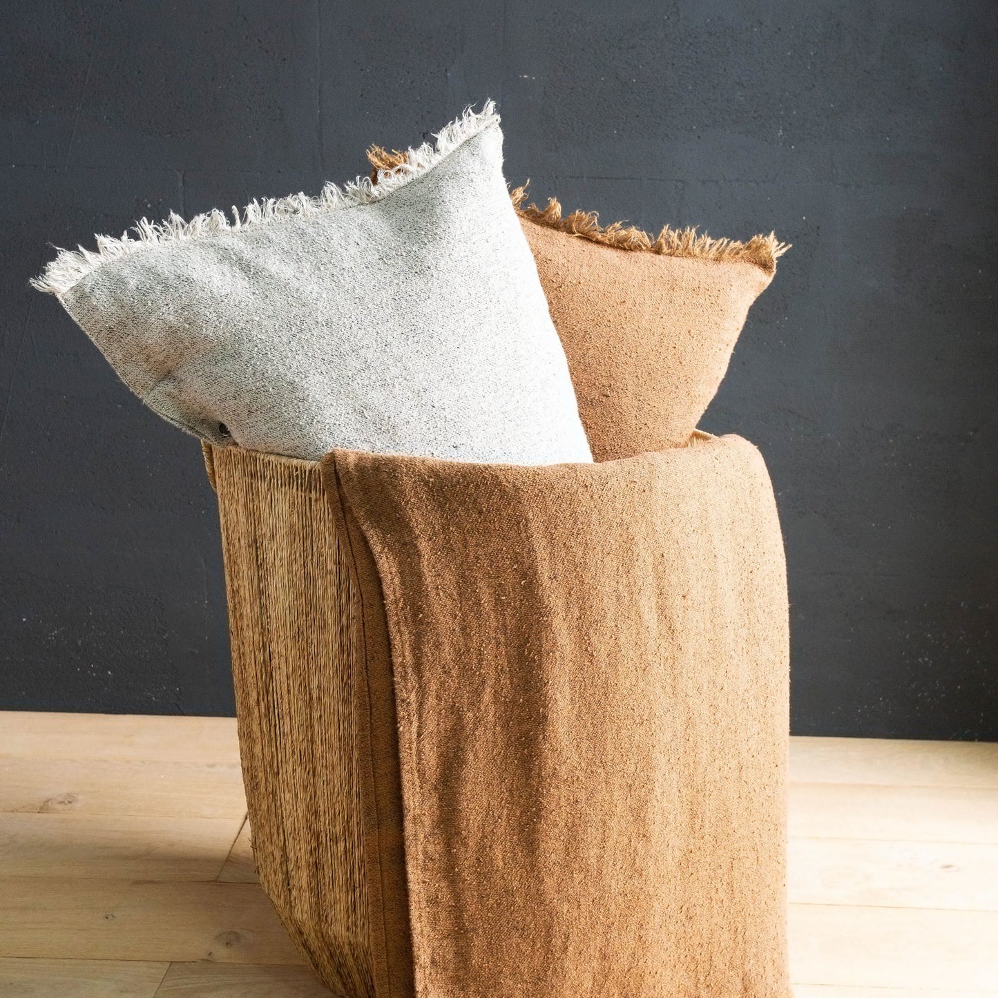 Housse de coussin chanvre