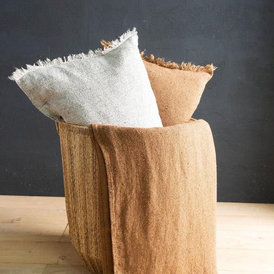 Housse de coussin chanvre